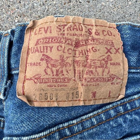 Vintage 80s Ladies Levi’s 501 6-button fly straight original jeans size 15 - Picture 9 of 12